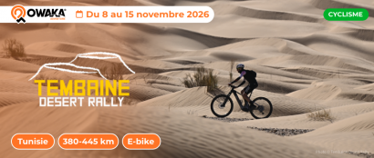Tembaine Desert Rally 2026 : le rallye-raid en e-bike dans le désert tunisien
